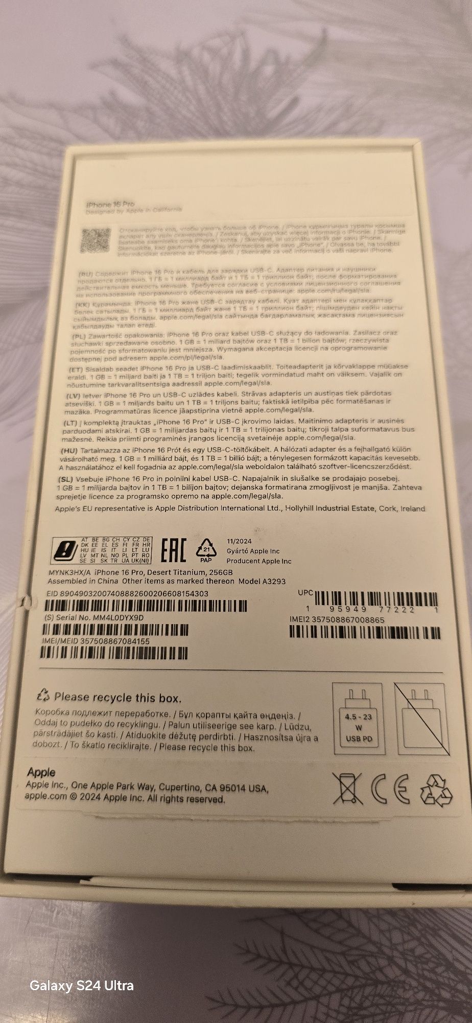 IPhone 16 Pro 256 g