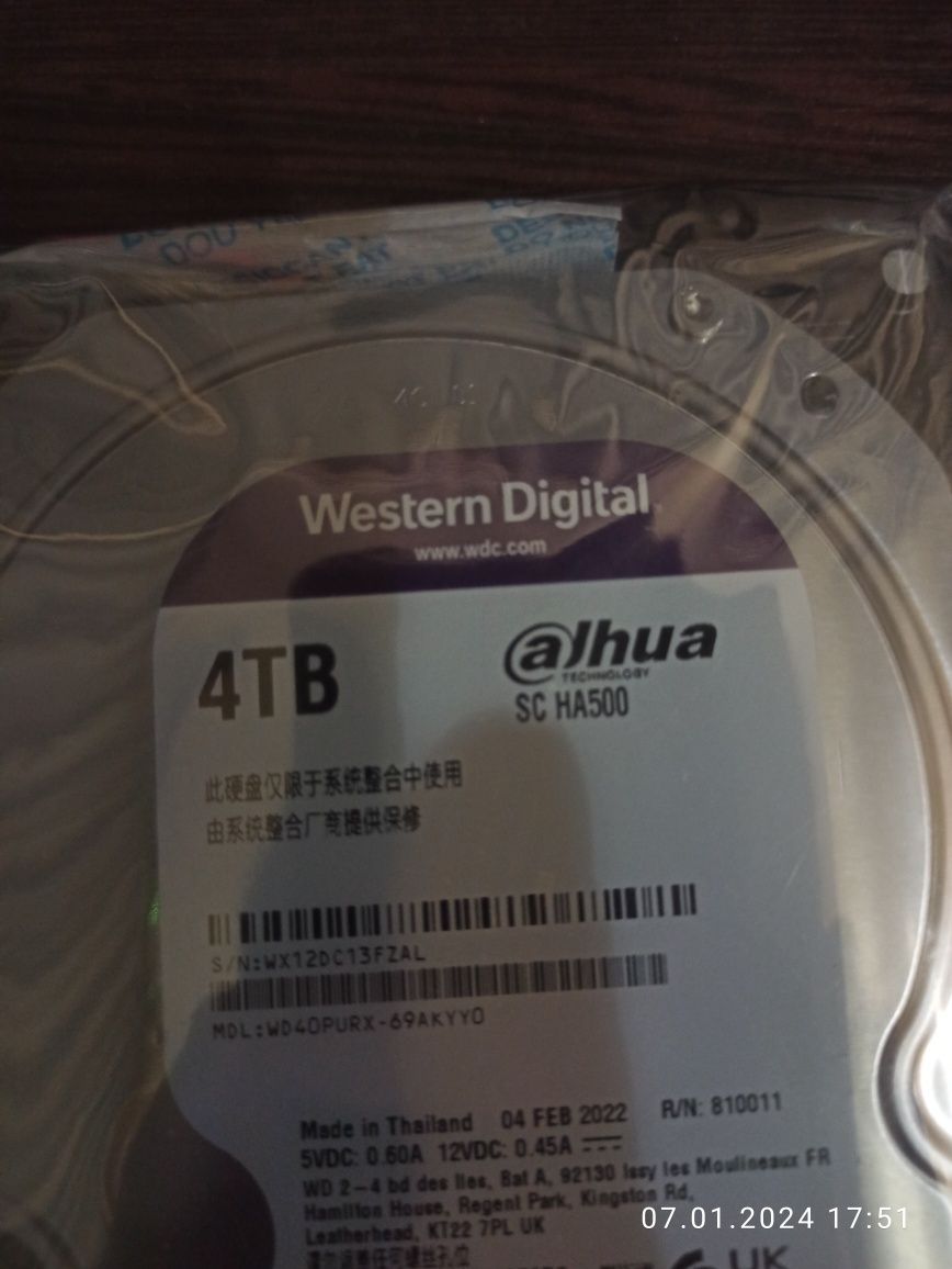 Hdd 4tb western Digital