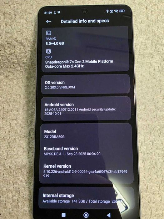 Xiaomi Redmi Note 13 Pro, 8GB RAM, 256GB, 5G, Mov deschis