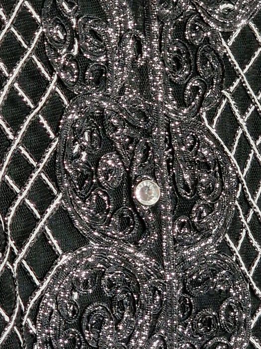 Sacou / bluză elegantă de ocazie, din dantelă fină, marca QUEEN, XXL.