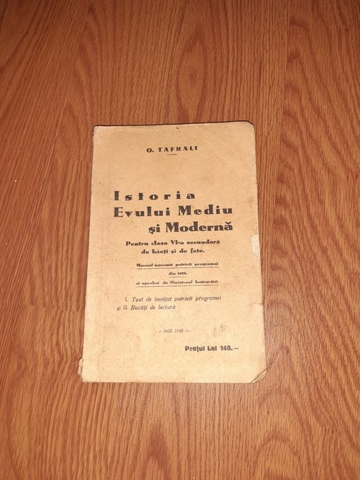 istoria evului mediu si moderna pentru clasa vi-a secundara de baieti
