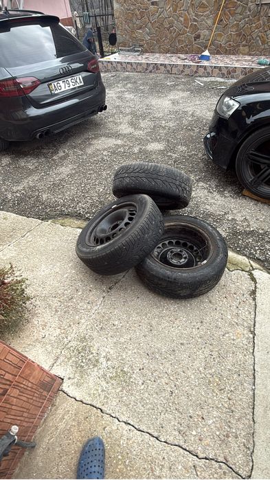 Vând jante de tabla audi 5x112, 66,6