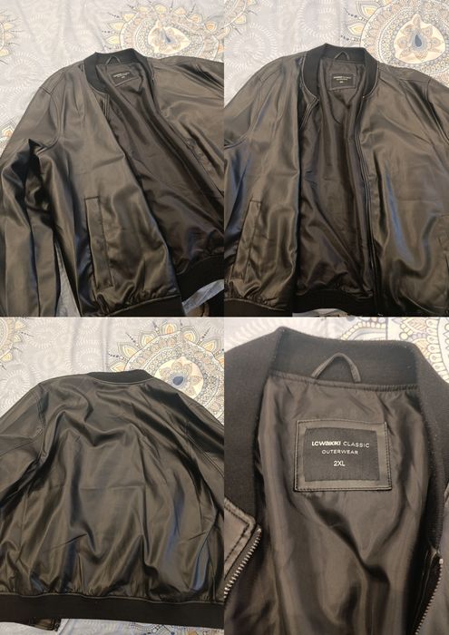 Geacă imitație piele LC Waikiki, mărime XXL, negru.