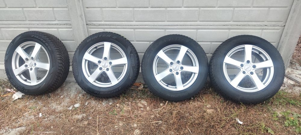 Jante aliaj 5x112 cauciucuri iarna 215/60/16