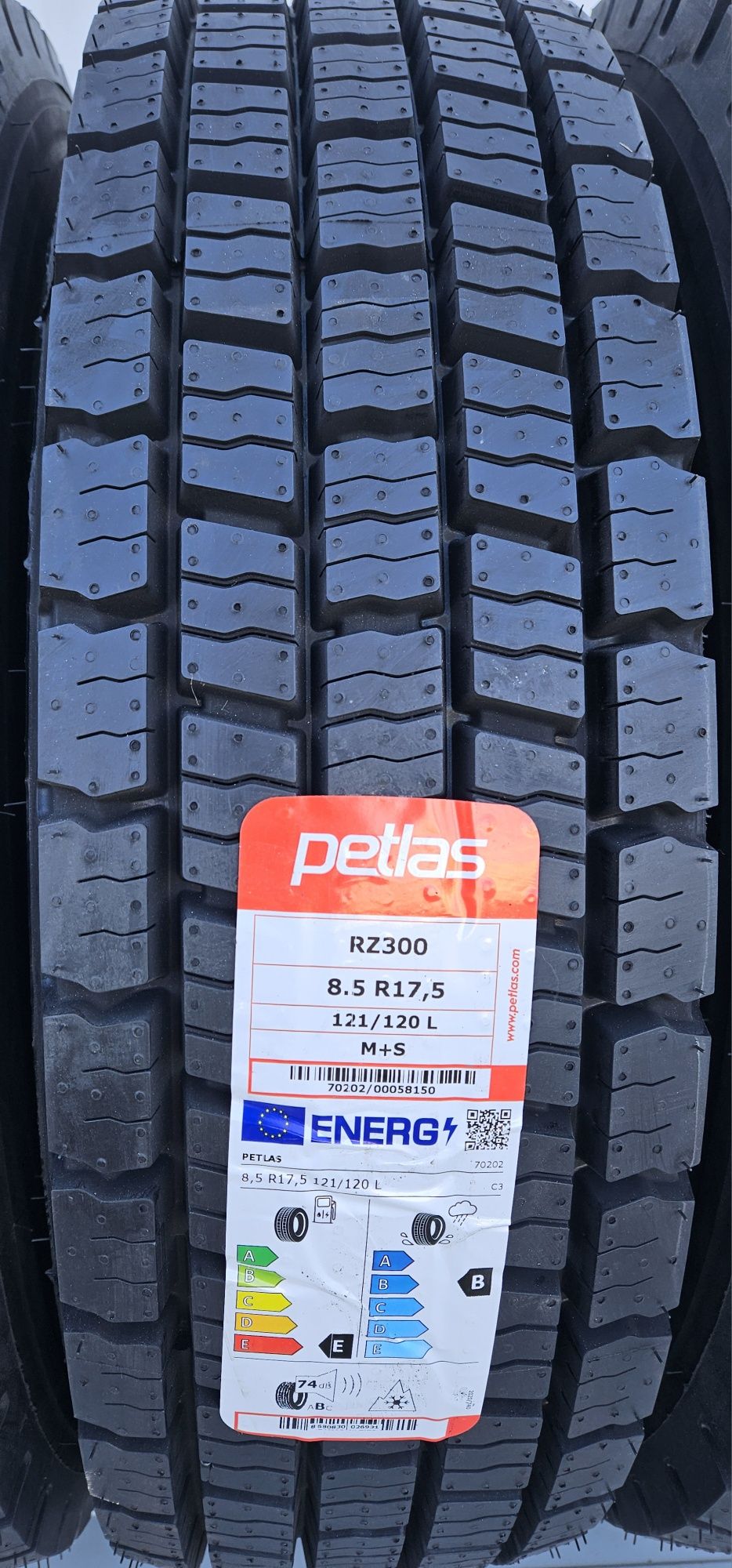 8.5 R17.5, 121L, PETLAS, Anvelope tractiune M+S