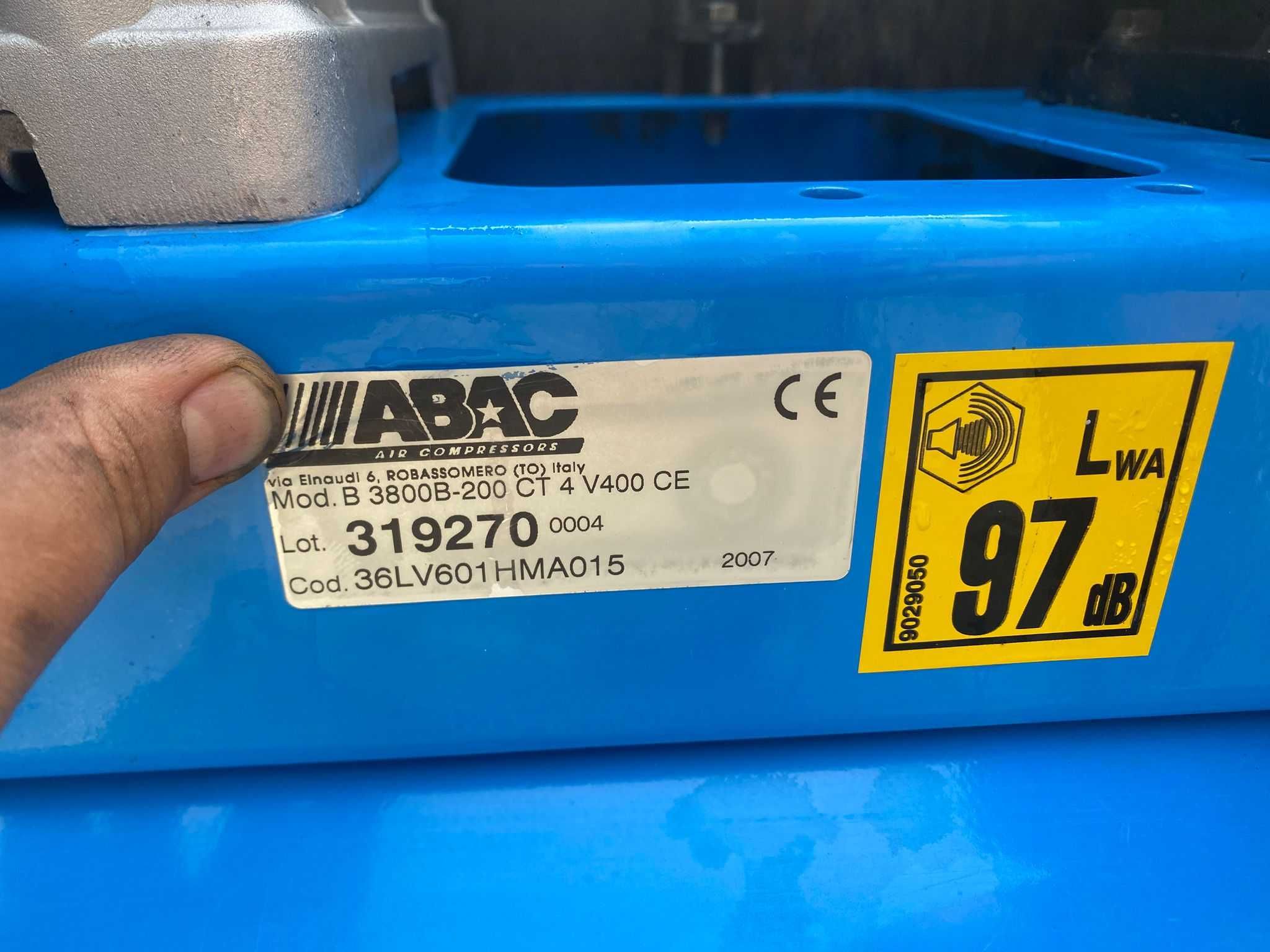 Compresor aer trifazic cu butelie de 200l abac