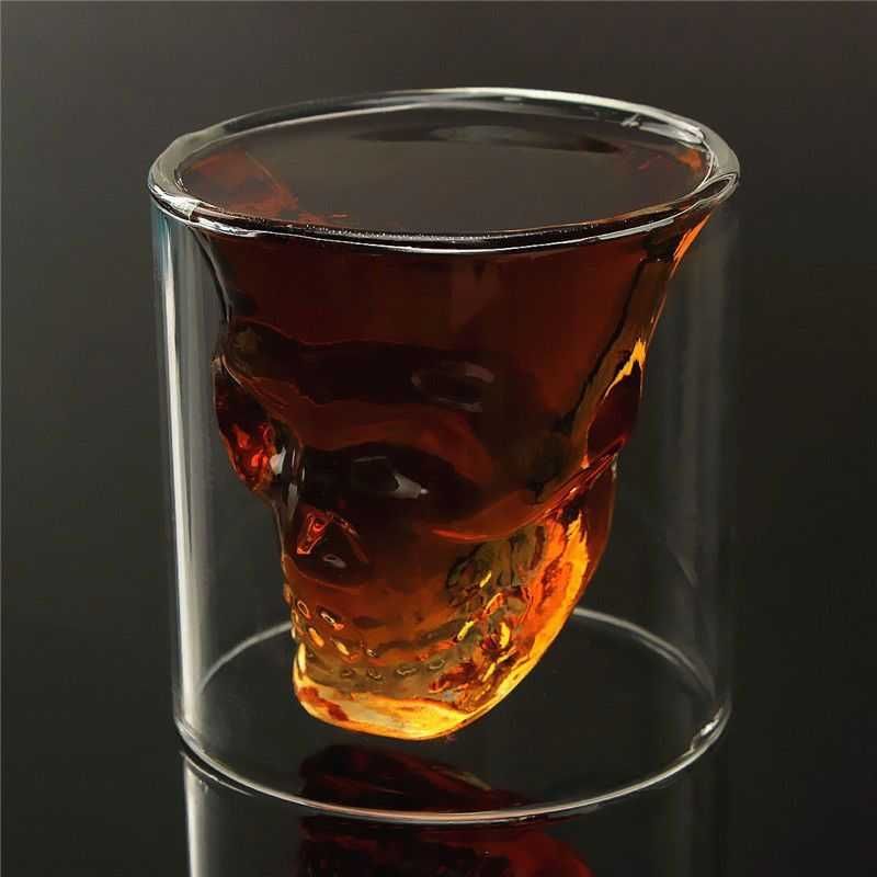 Чаши за уиски във формата ан череп 2 х 75 мл