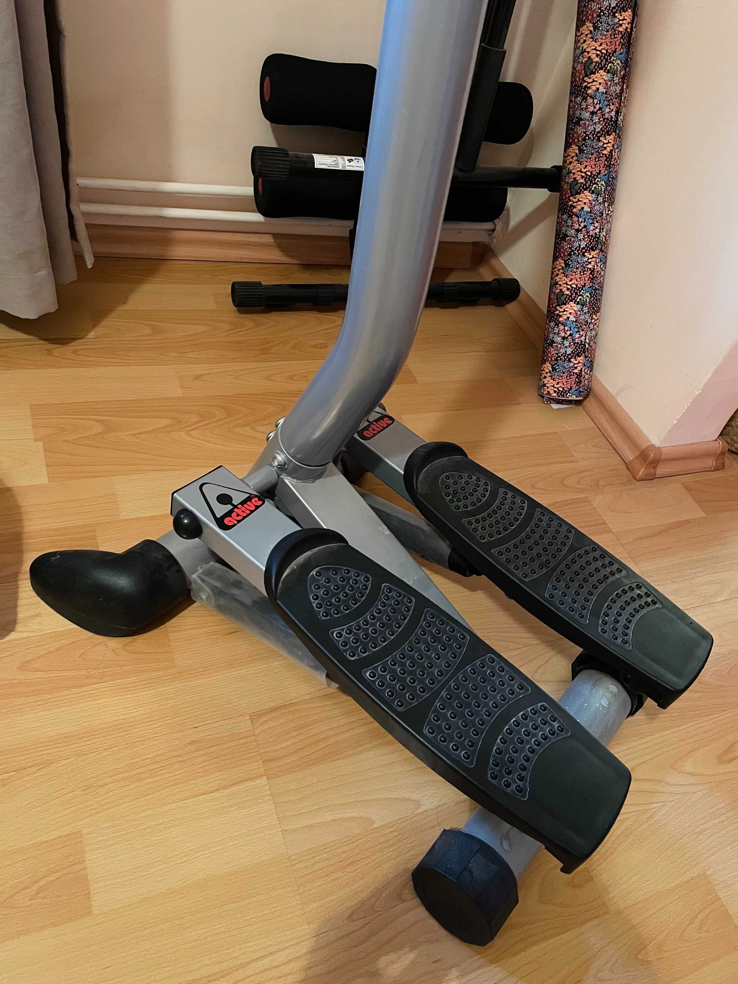 Stepper Active Aero cu Mâner și Monitor LCD pentru Fitness Acasă