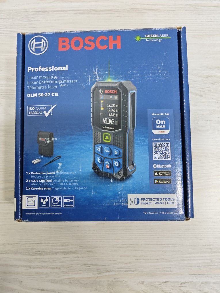 Bosch лазерный дальномер профессиональный GLM50-27cg