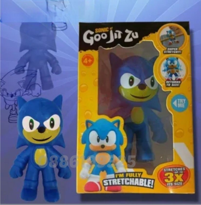 Еластична разтегателна Фигурка Соник Sonic Антистрес играчка