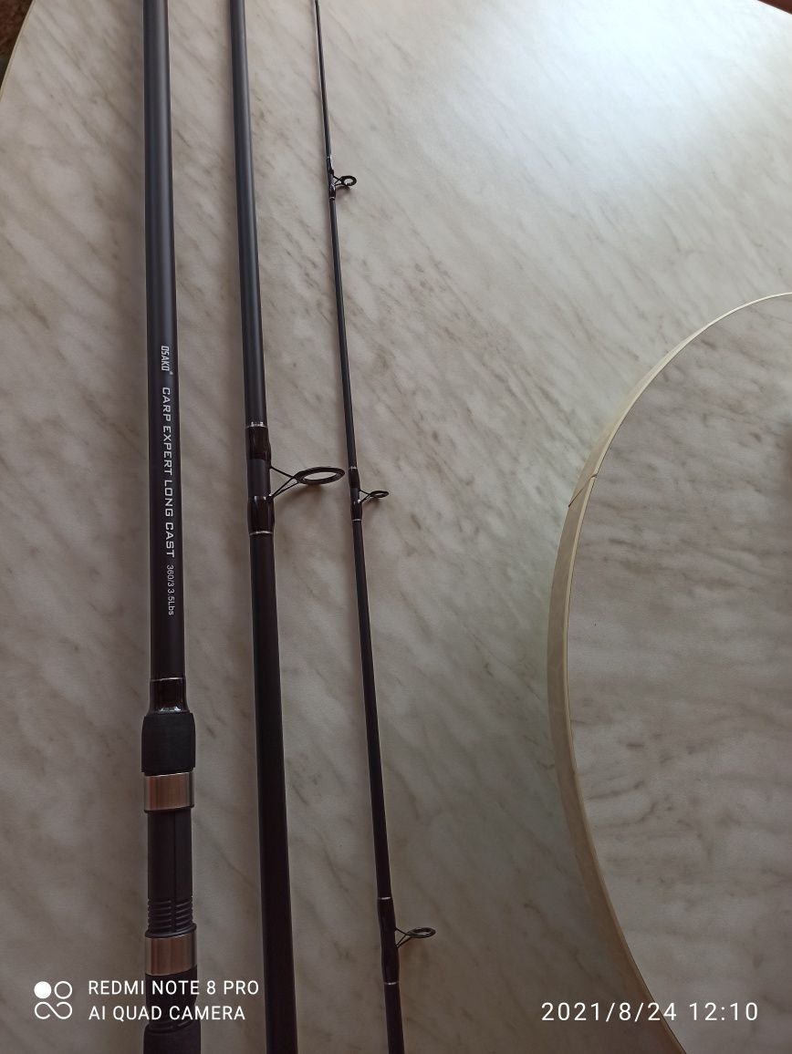 Продавам шаранджийски въдици OSAKO CARP EXPERT LONG CAST  3.60м