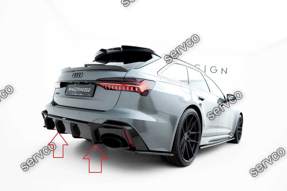 Difuzor bara spate Audi RS6 / RS7 C8 2019-2023 v26 - Maxton Carbon