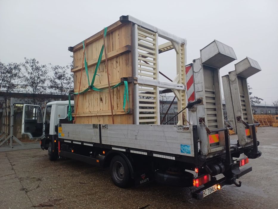 Închiriere Autocamion 12t cu Macara 3.5t + Autoplatformă | Transport