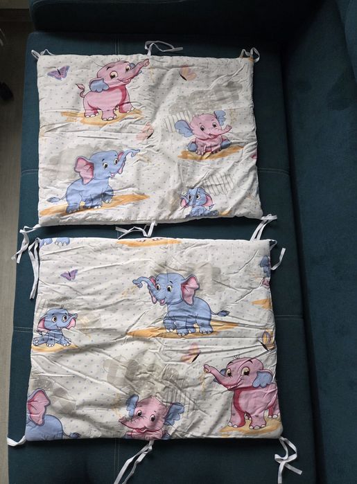 Protecții pentru pătuț/ Set 3 buc, bumbac, stare foarte buna