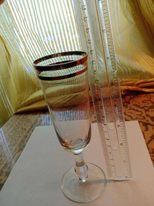 Продаются винтажные бокалы/фужеры с позолотой, СССР