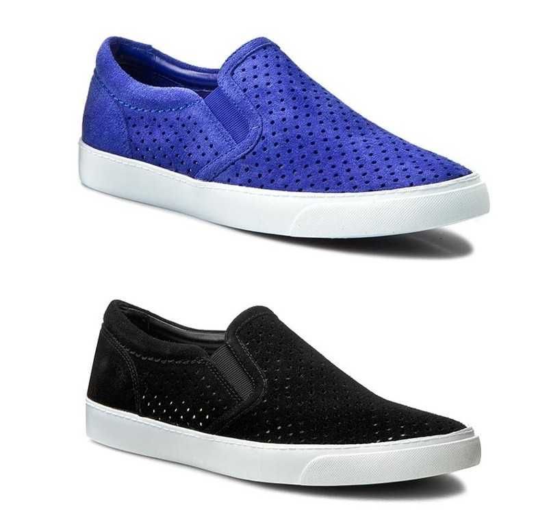 2 pantofi de vara unisex din piele perforata Clarks mar.40 noi, etich.