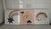 Set Tablouri 3 piese nou