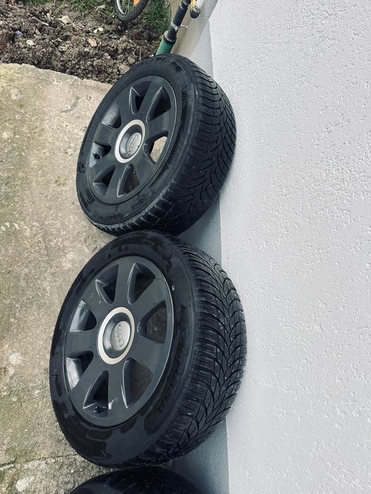 Set 4 Jante Audi 205/55/16 Cu Anvelope de Iarna