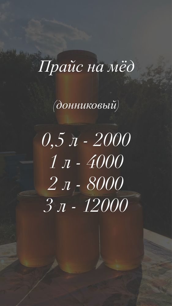 Натуральный мед донниковый