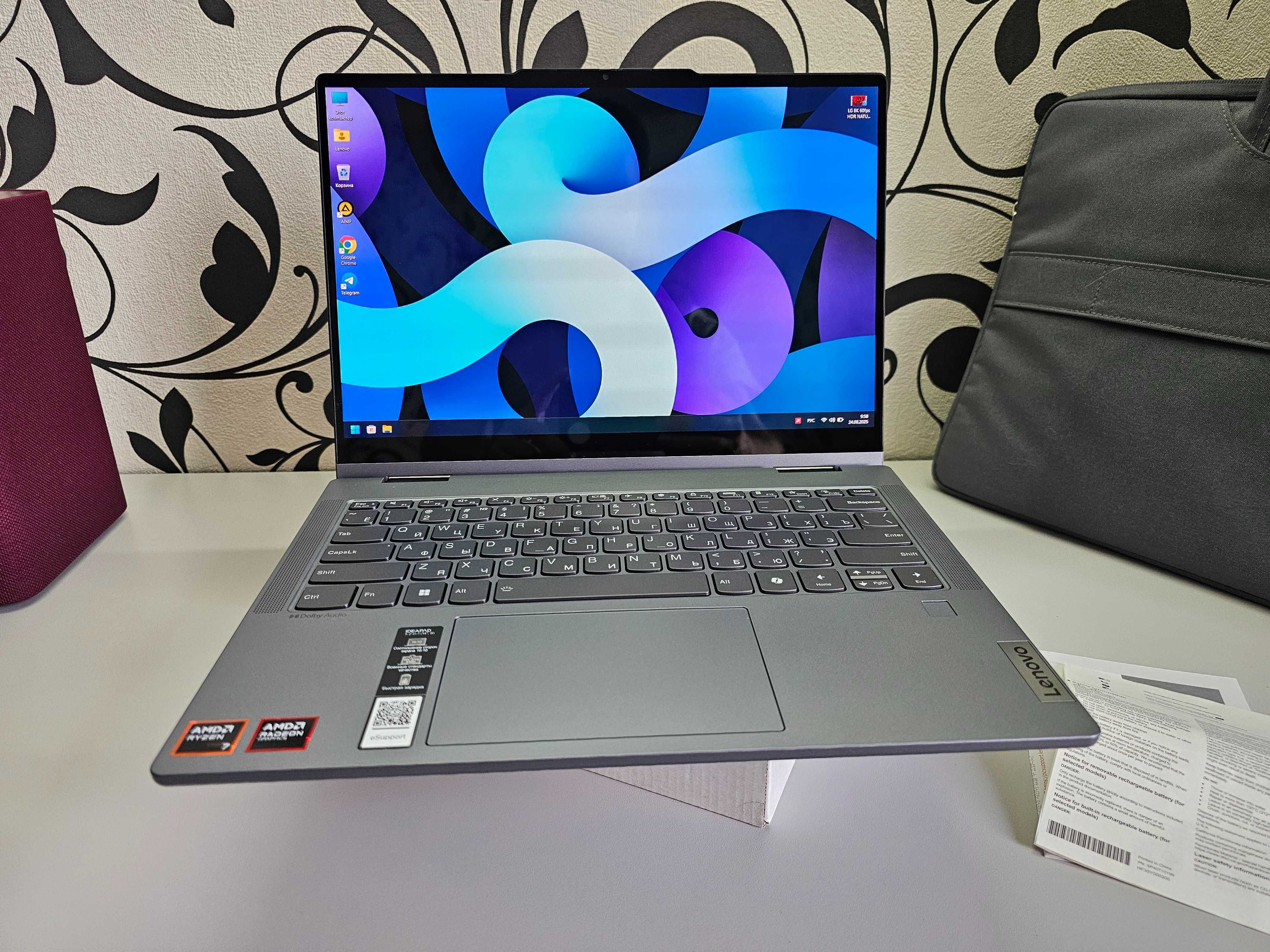 ПРОДАМ Lenovo 5 Slim 14AXP9 Ноутбук Ryzen™7-8845HS/16GB/1TBSSD/14"OLED