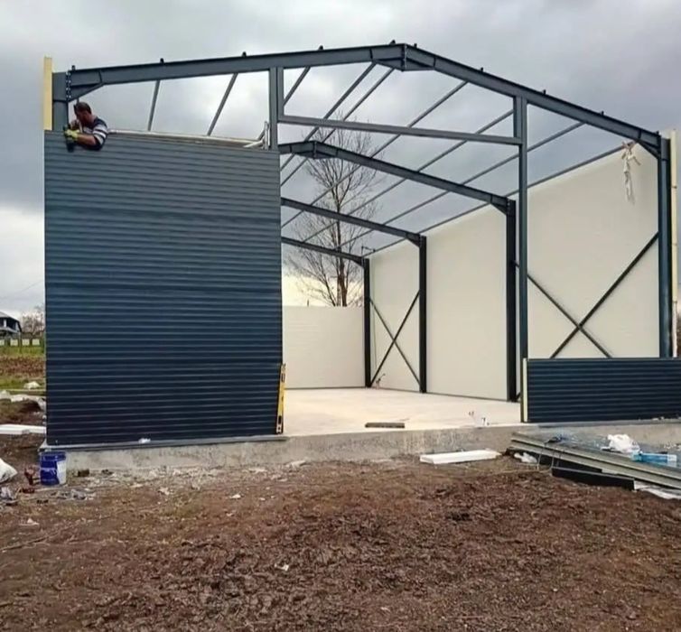 Producem si vindem hala metalica 12x24x4h ideală pt depozit