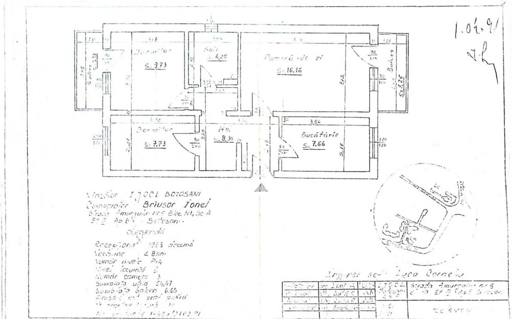 Apartament 3 camere Botosani - DIRECT PROPRIETAR