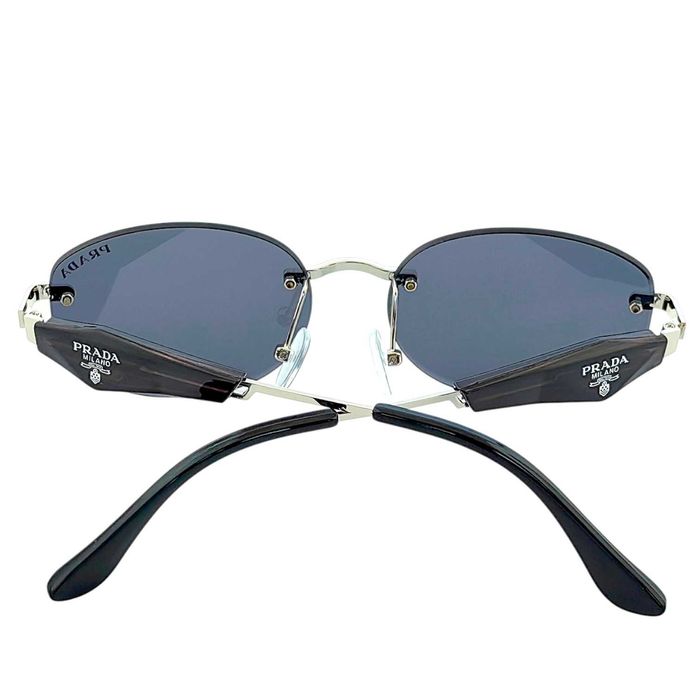 Prada 2026 Луксозни дамски слънчеви очила – ромбоидна кръгла рамка