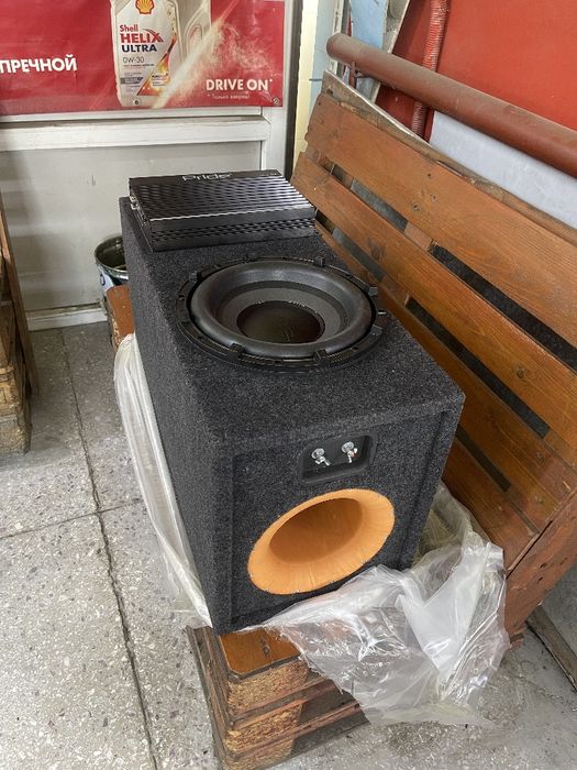 Почти новый сабвуфер pride