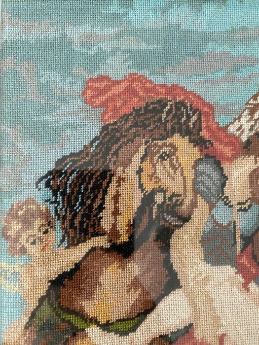 Goblen cusut manual Rapirea Sabinelor