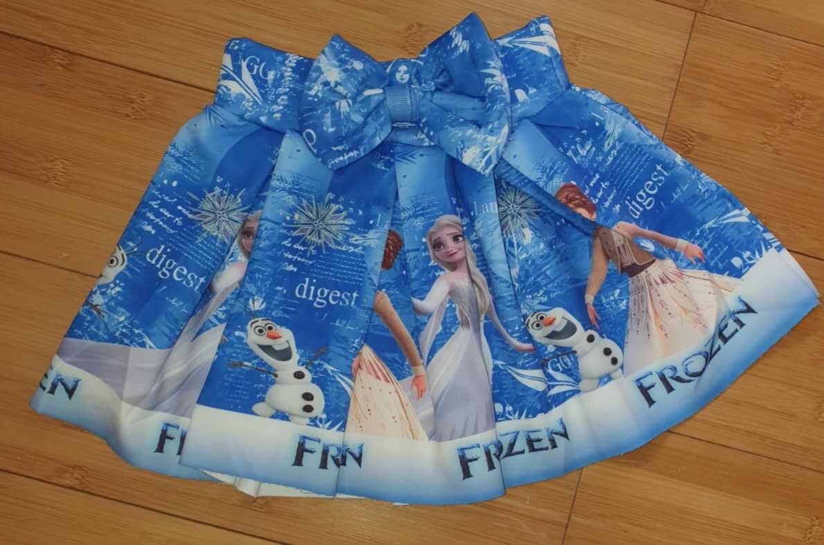 Set fata 2 piese bluza si fusta Disney Frozen Ana Elsa 3/4 ani nou
