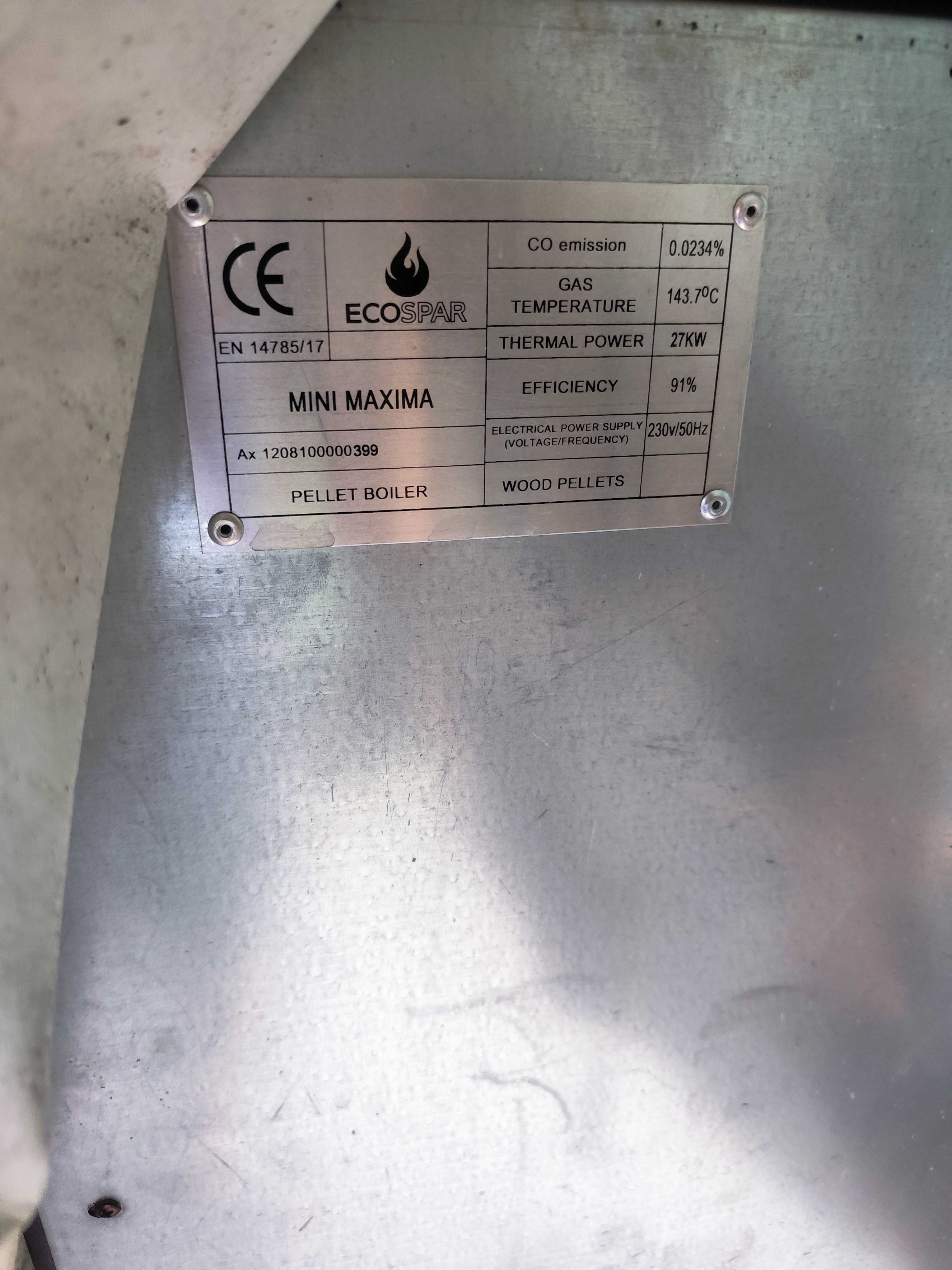 Котел на пелети 27 kW с комин