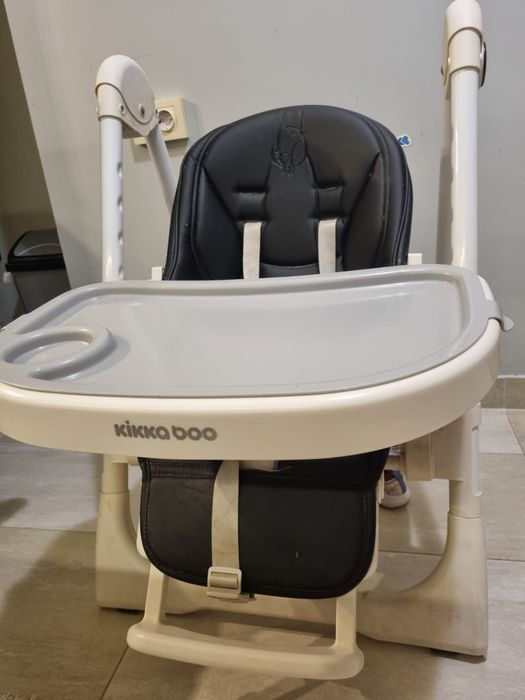 Детски стол за хранене Pastello KIKKABOO - Black