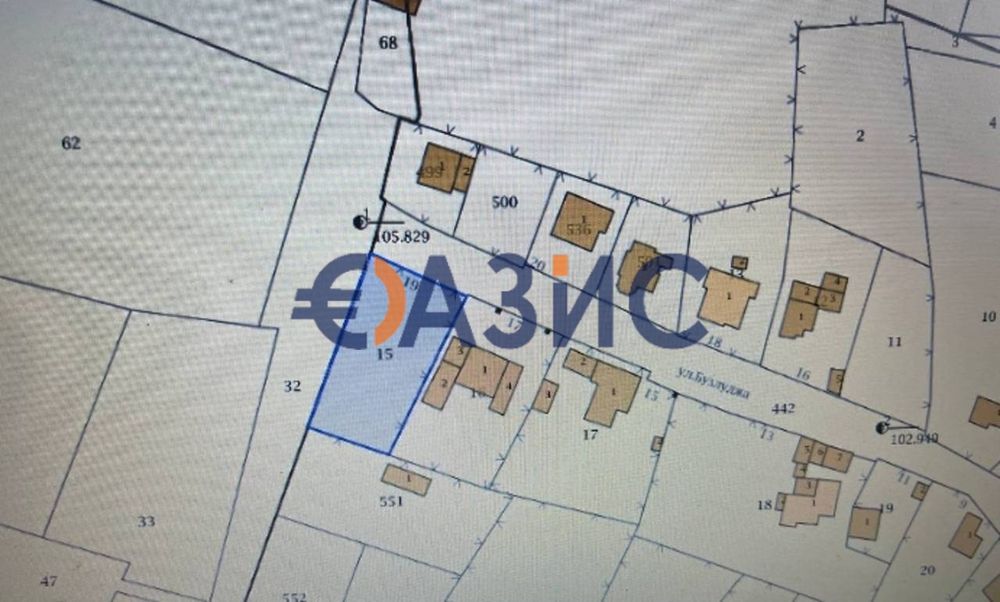 Парцел в УПИ 780КВ. м, с. Кошарица, Общ. Несебър, 46 500 евро,