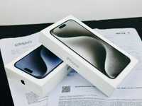 НОВ! Apple iPhone 15 Pro Max 256GB White / Blue Titanium 2г. Гаранция