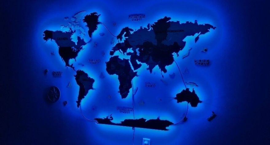 Dunyo xaritasi 3d va 2d
Dunyo Xaritasi ajoyib yechim bo’la ola