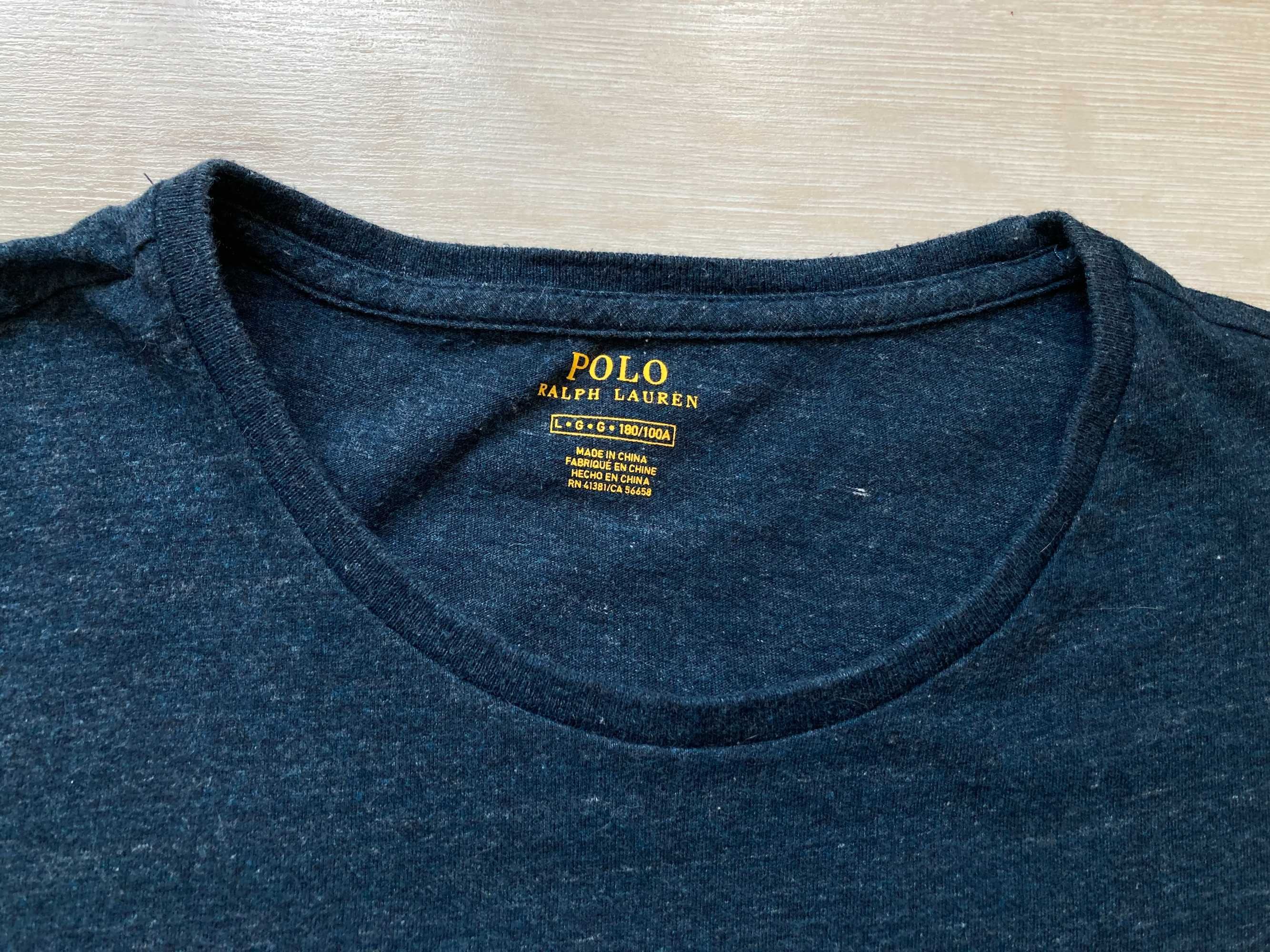POLO By Ralph Lauren мъжка синя тениска размер L