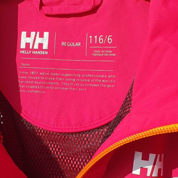 Geaca Helly Hansen 6 ani 116 roz fete impermeabila, rezistentă vânt