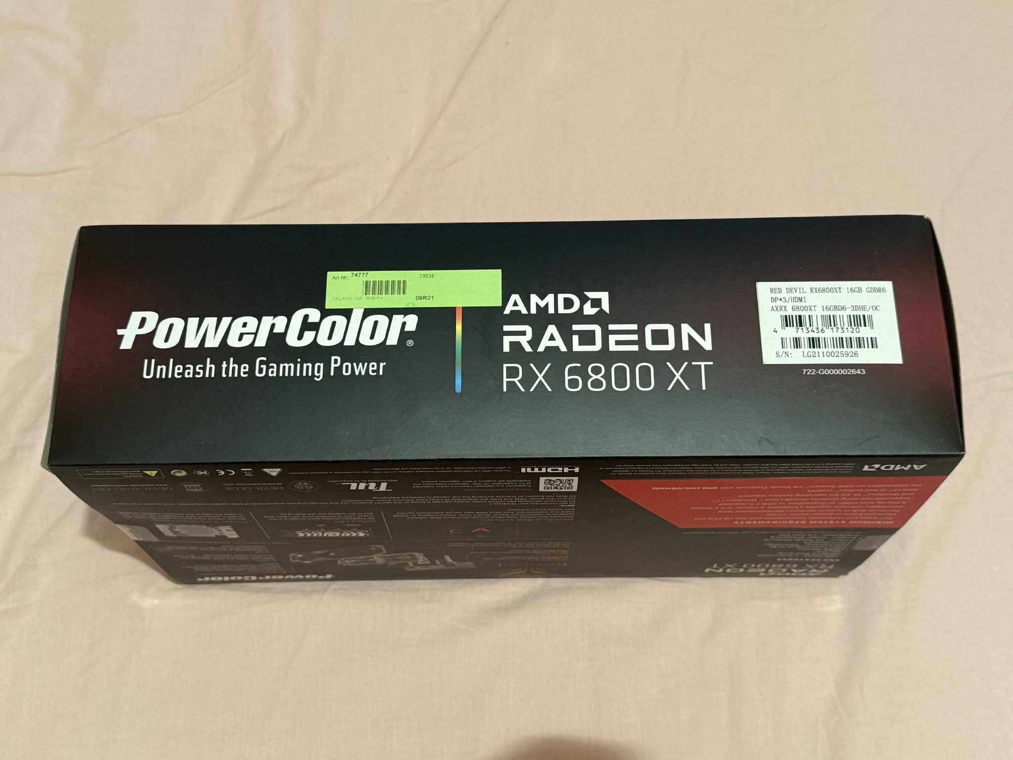 Продавам PowerColor AMD Radeon RX 6800 XT – 16GB GDDR6