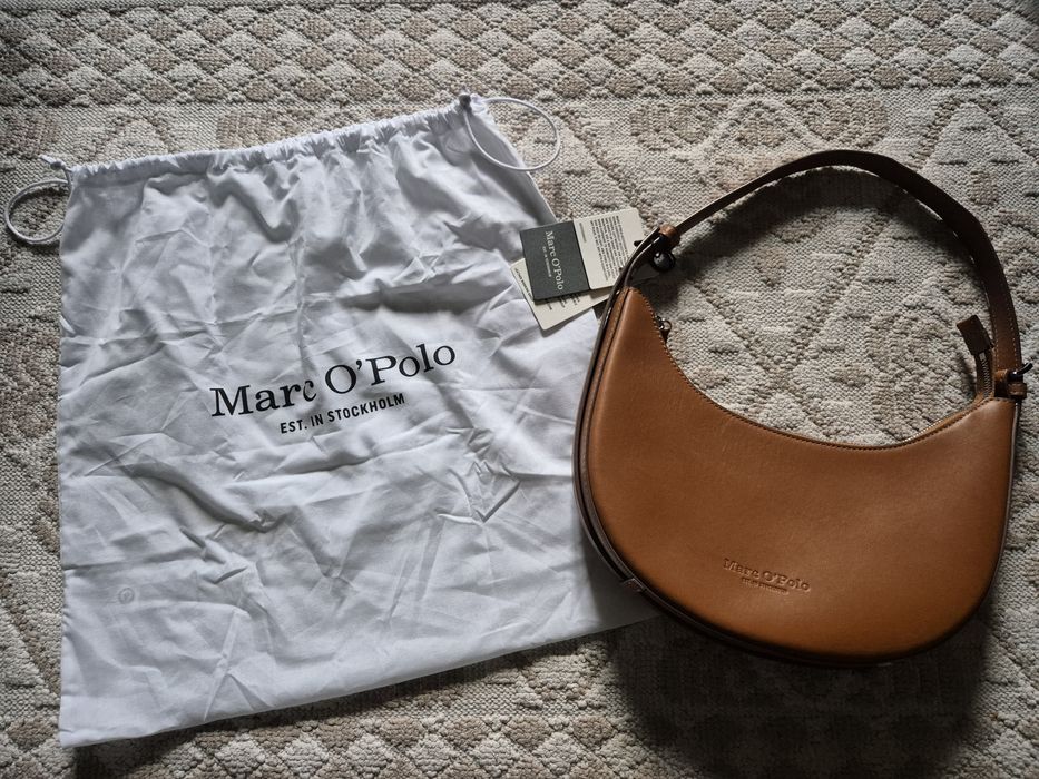 Кожена чанта Marc O'Polo