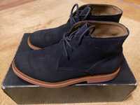 Ghete piele intoarsa bleumarin Polo Ralph Lauren, mas. 40, impecabile