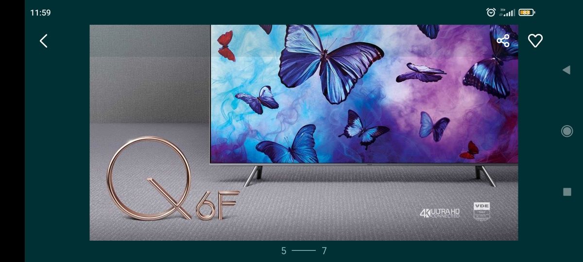 Samsung
55" Q6F 4K Smart QLED TV