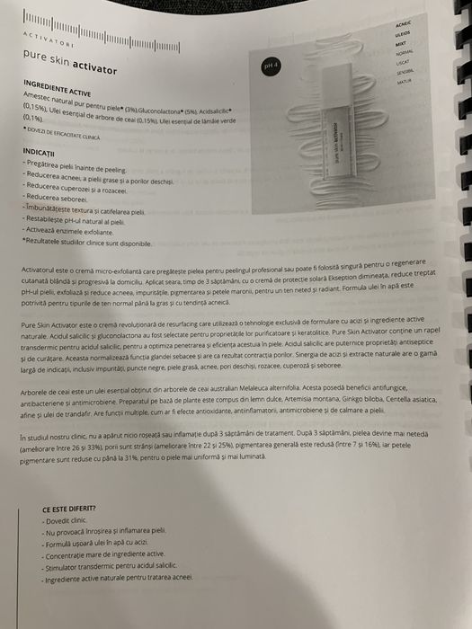 Ser de fata EKSEPTION- folosit pentru ten acneic