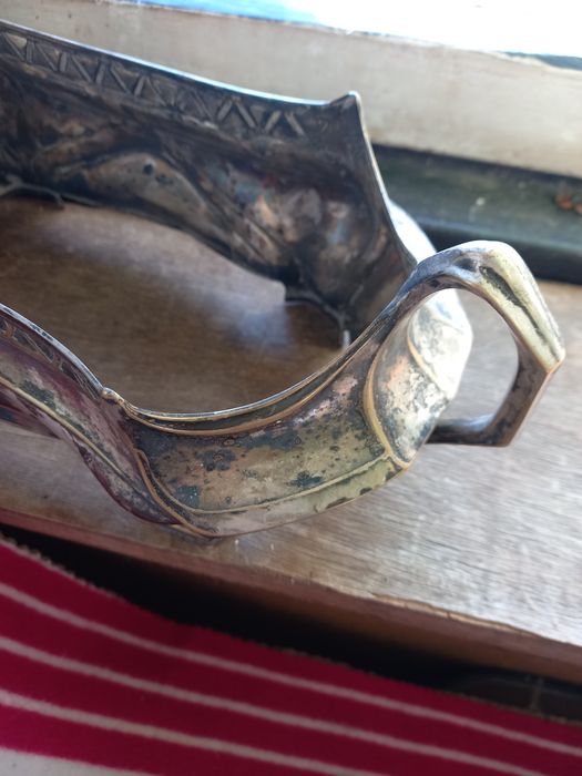 Посребрена  ваза за бонбони от миналия век. Русия.