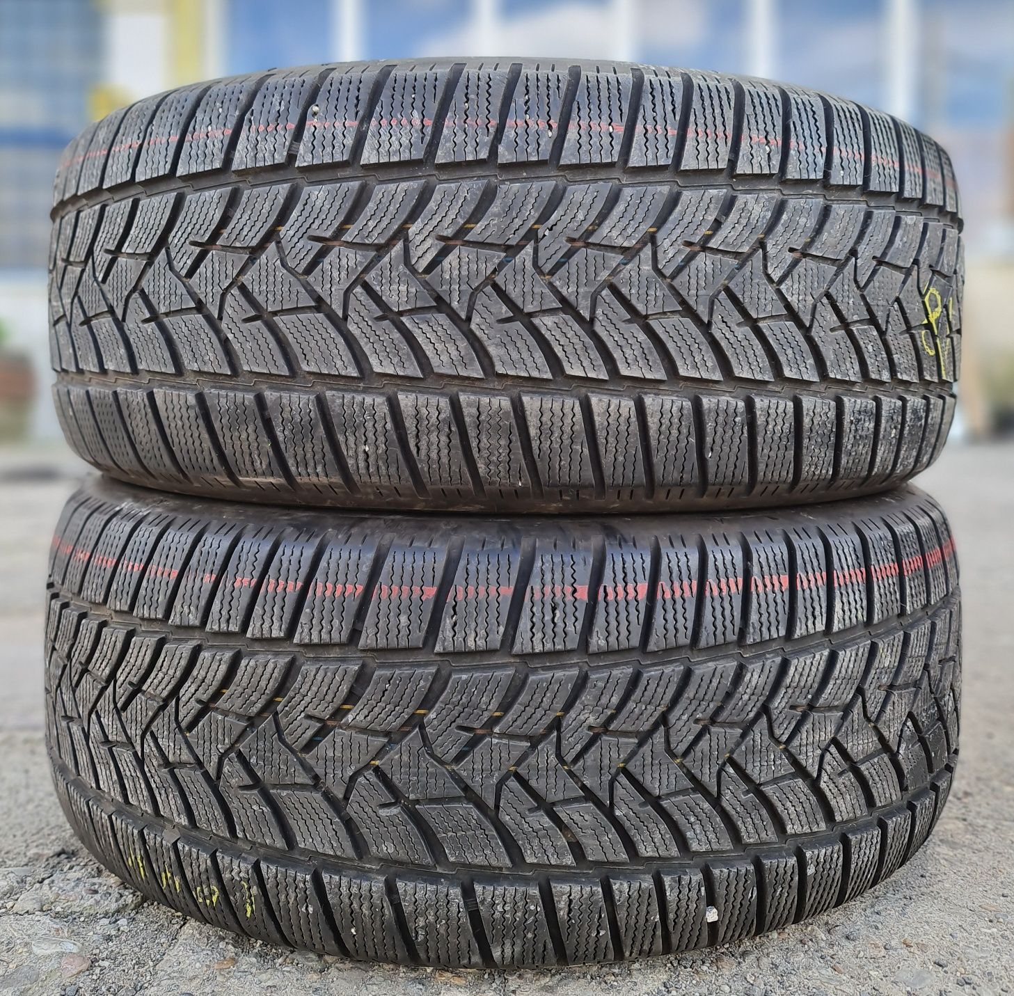 2x 255/55/18 M+S DUNLOP DOT 2021 PROFIL 6.7MM Stare impecabila