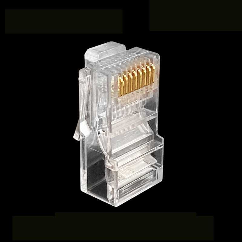 Позолоченная сетевая штепсельная вилка RJ45 клипса LAN CAT6