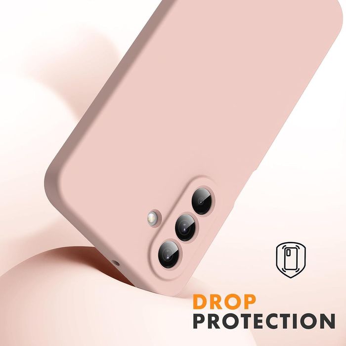 Матов силиконов кейс за samsung galaxy a17 - розов