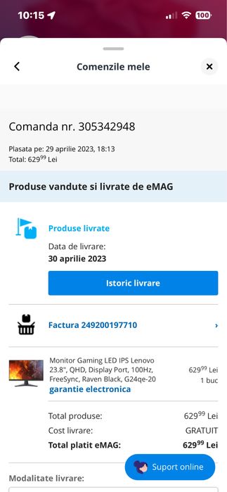 Monitor gaming Lenovo