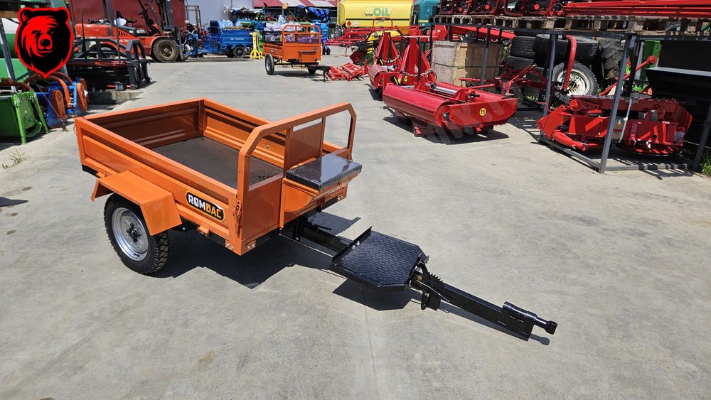 Remorca agricola noua 450 kG pt motocultor Agramix utilaj nou
