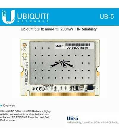 Modul Radio - Ubiquiti Networks UB5 5GHz mini-PCI