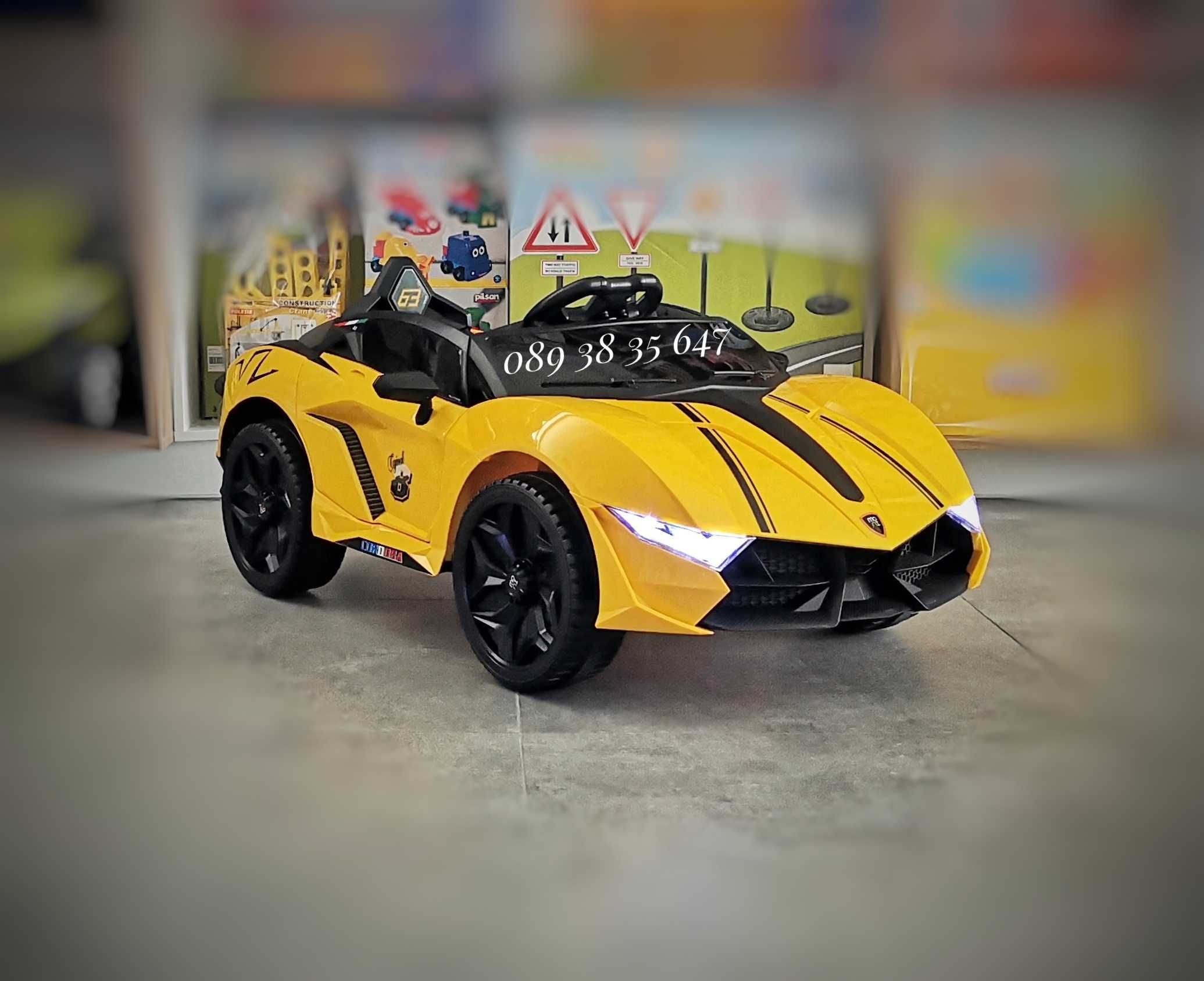ПРОМОЦИЯ!НОВО!Акумулаторна кола CORDOBA YELLOW с 12V батерия,Bluetooth